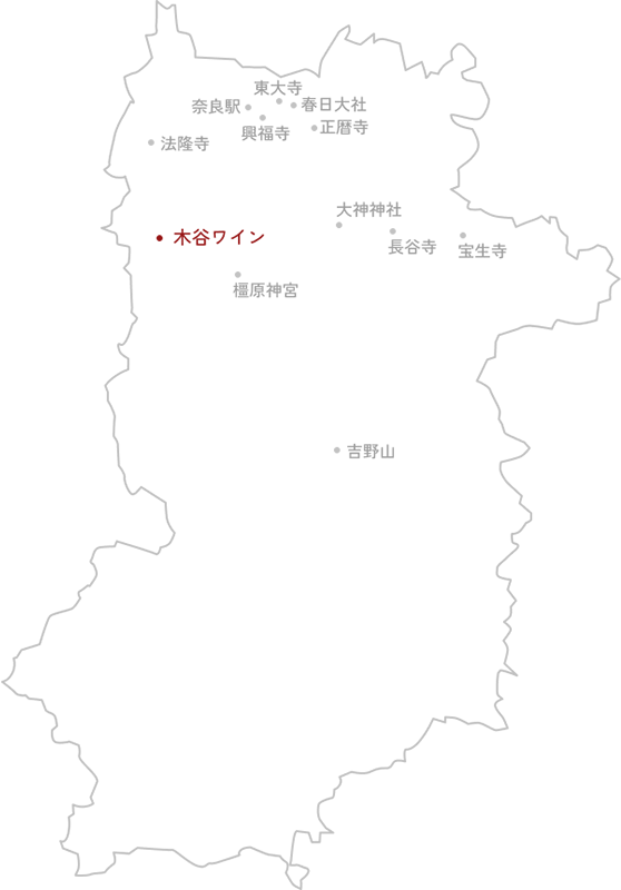 木谷ワインの位置を示す地図
